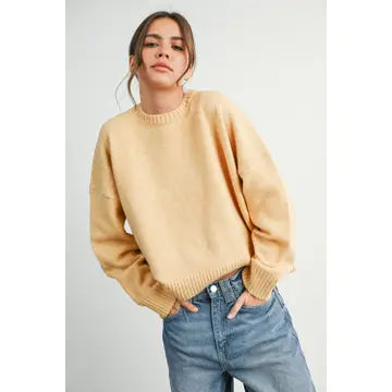 Cropped Tie-Back Sweater
