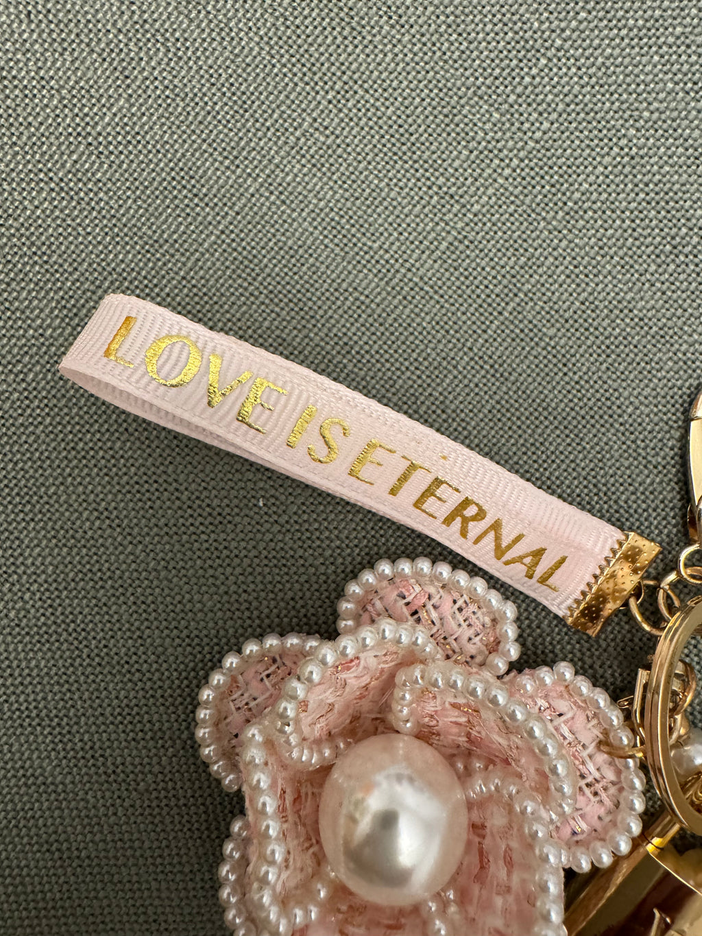 Pearl & Lock Bag Charm