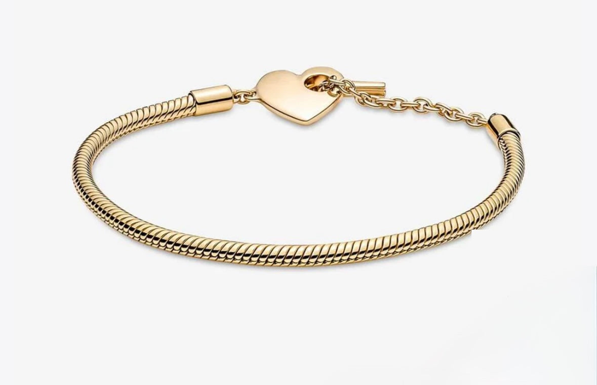 Heart T-Bar Bracelet