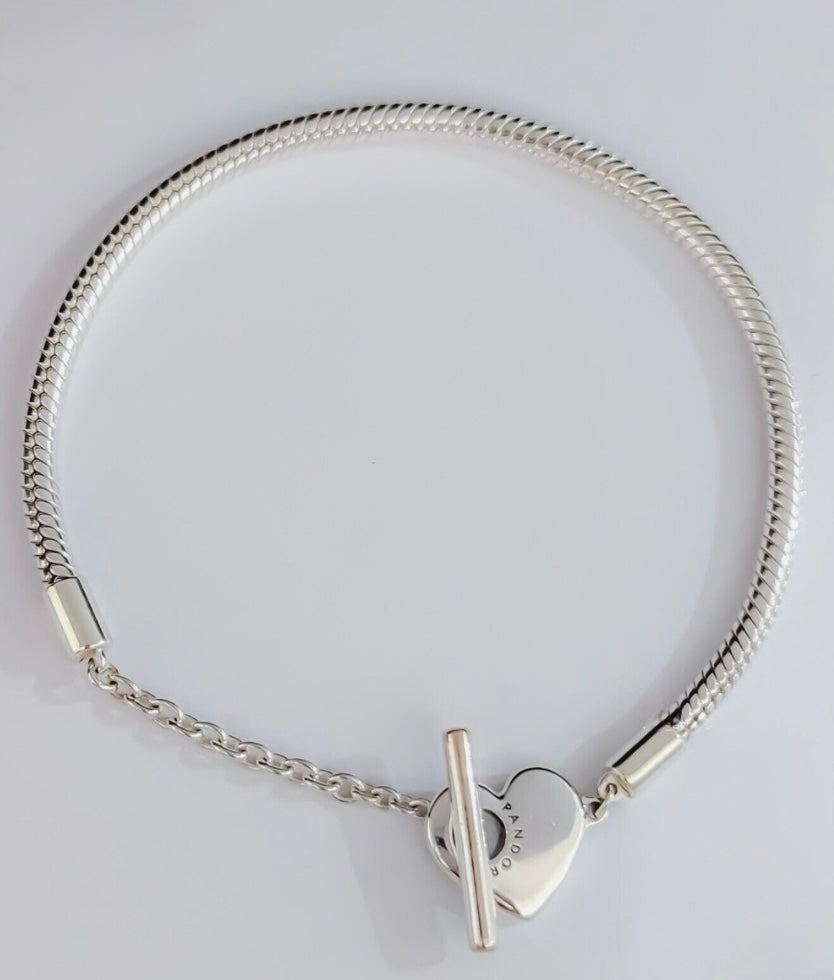 Heart T-Bar Bracelet