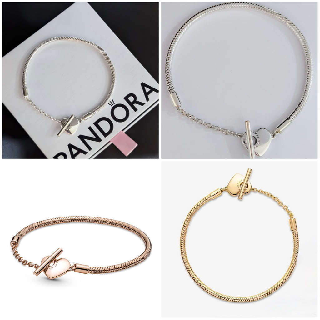 Heart T-Bar Bracelet