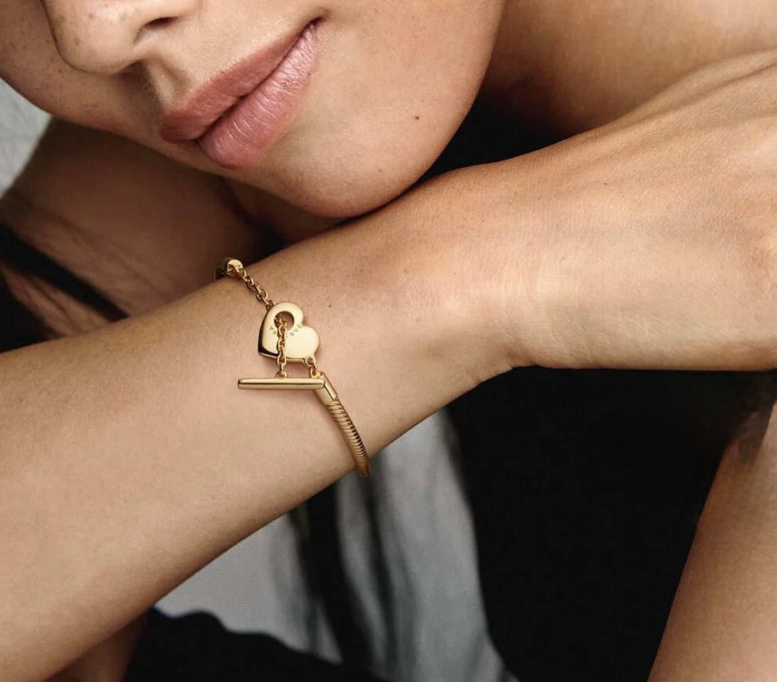 Heart T-Bar Bracelet