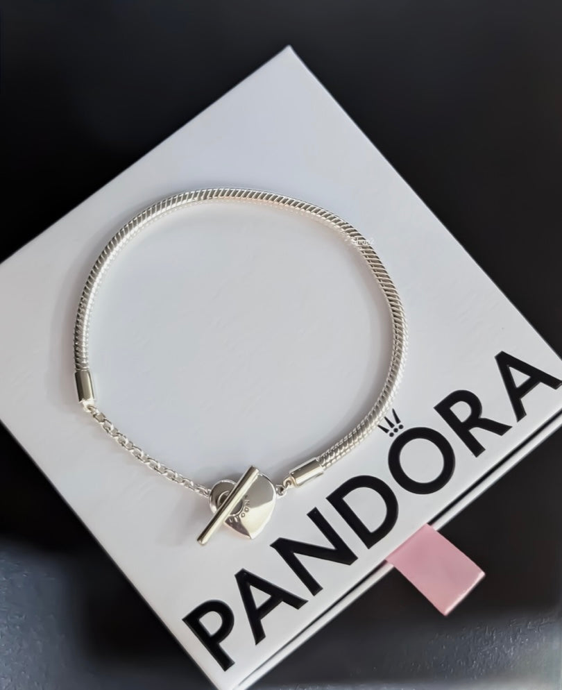 Heart T-Bar Bracelet