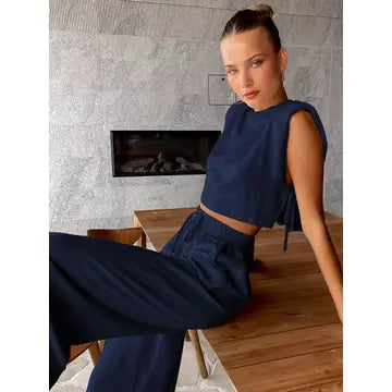 Phoebe 2-Piece Linen Set