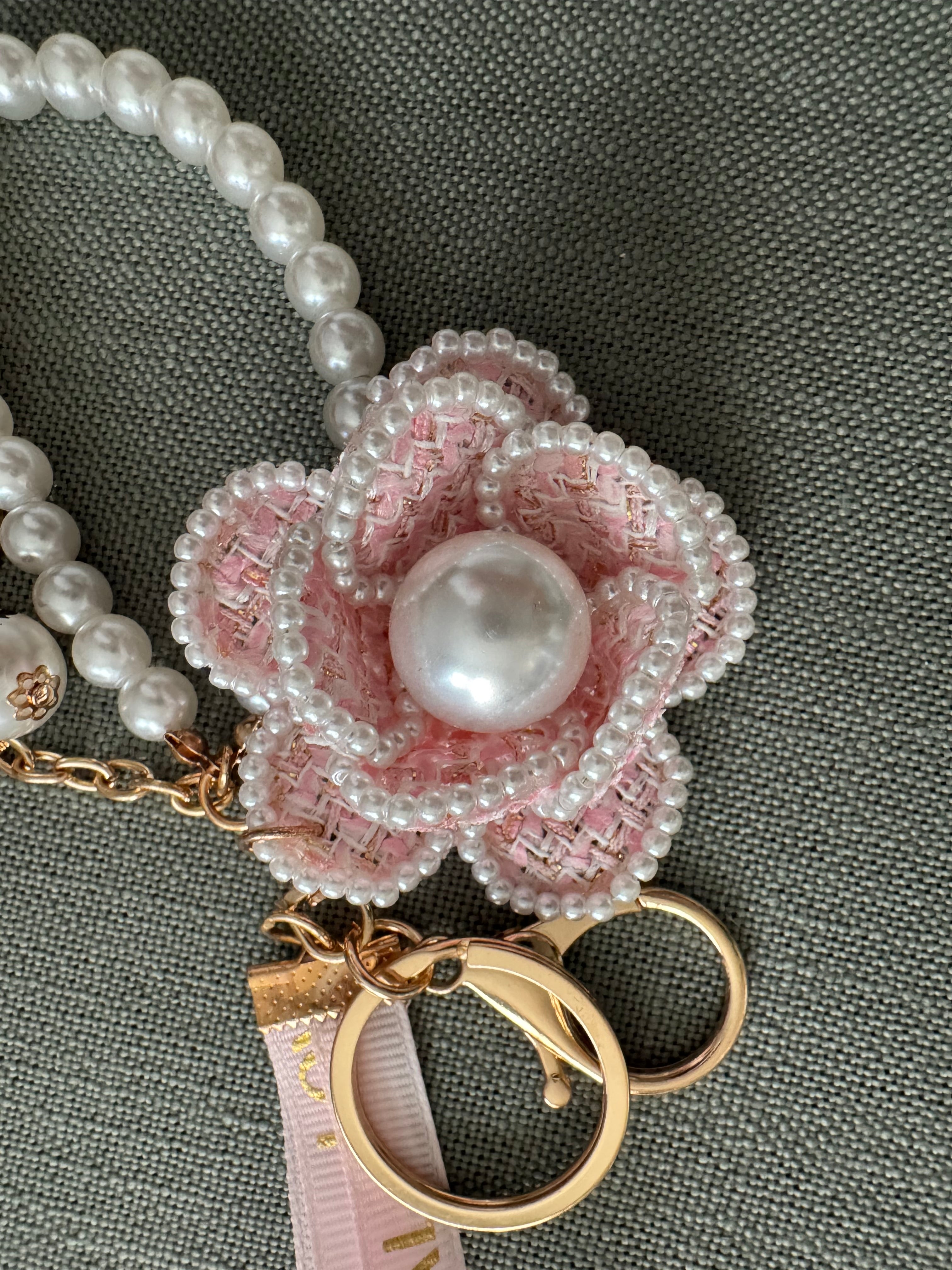 Pearl & Lock Bag Charm
