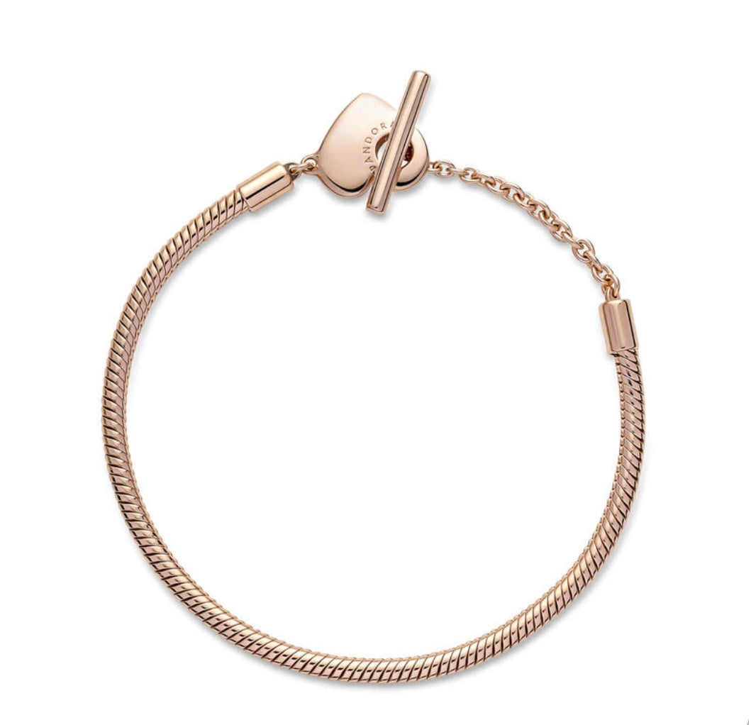 Heart T-Bar Bracelet