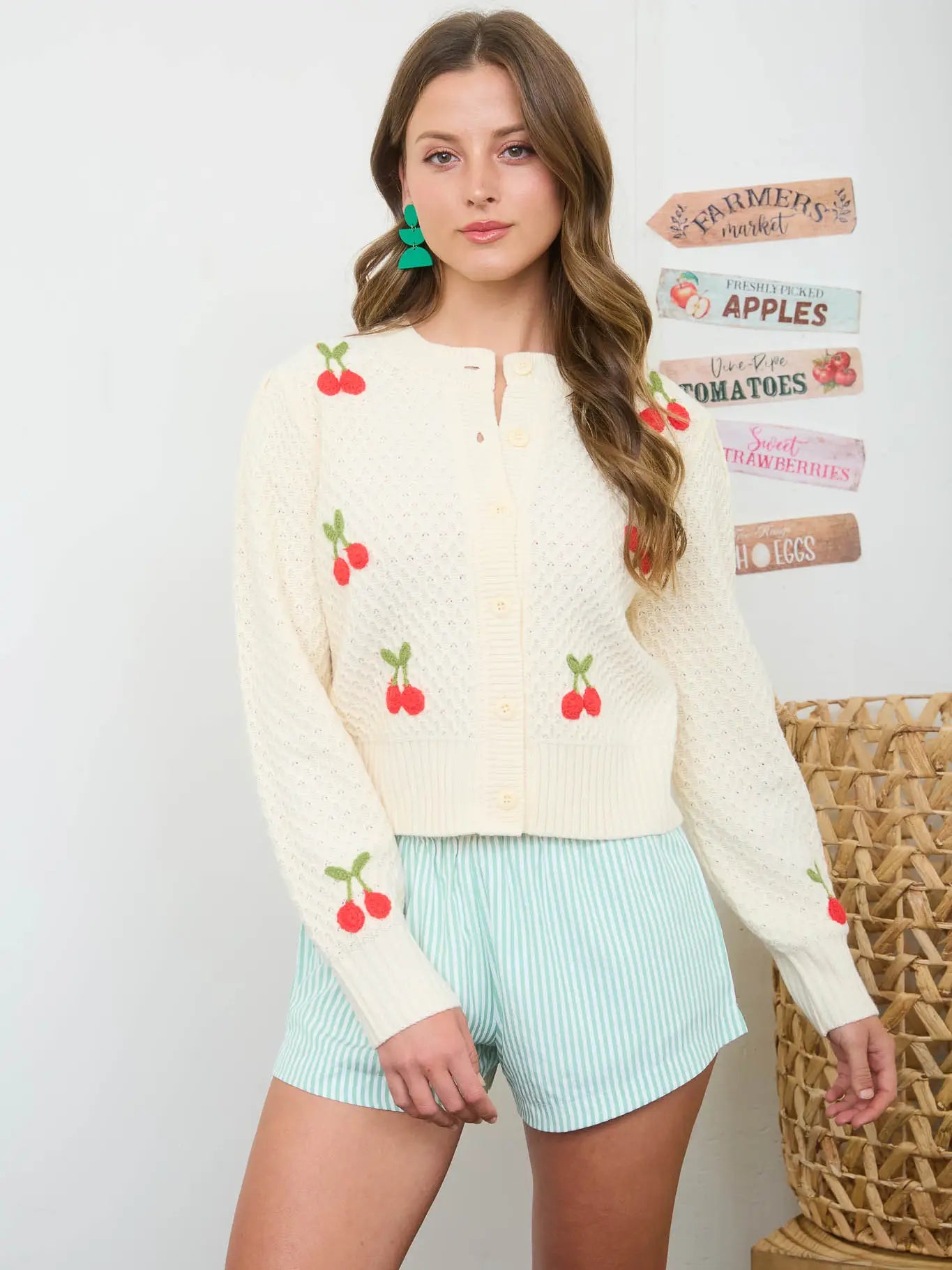 Crochet Cherry Cardigan