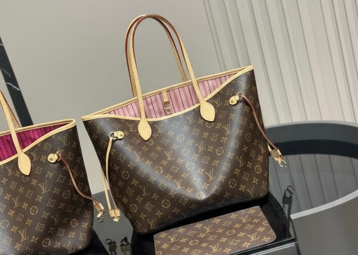 Monogramed Double Handle Bag