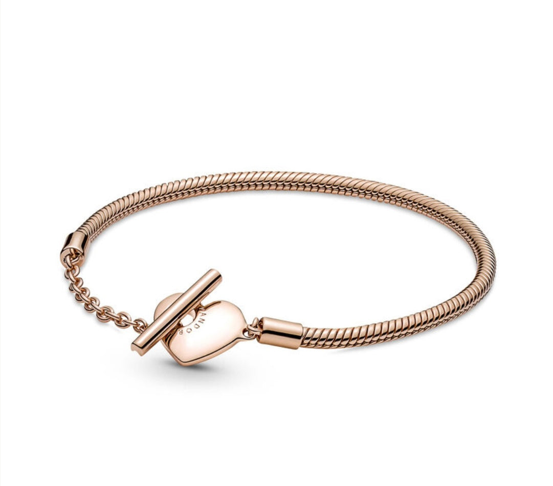 Heart T-Bar Bracelet