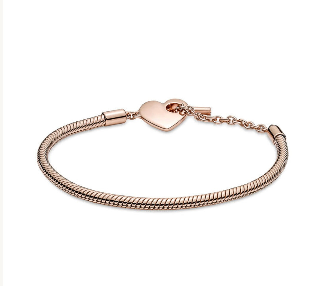 Heart T-Bar Bracelet