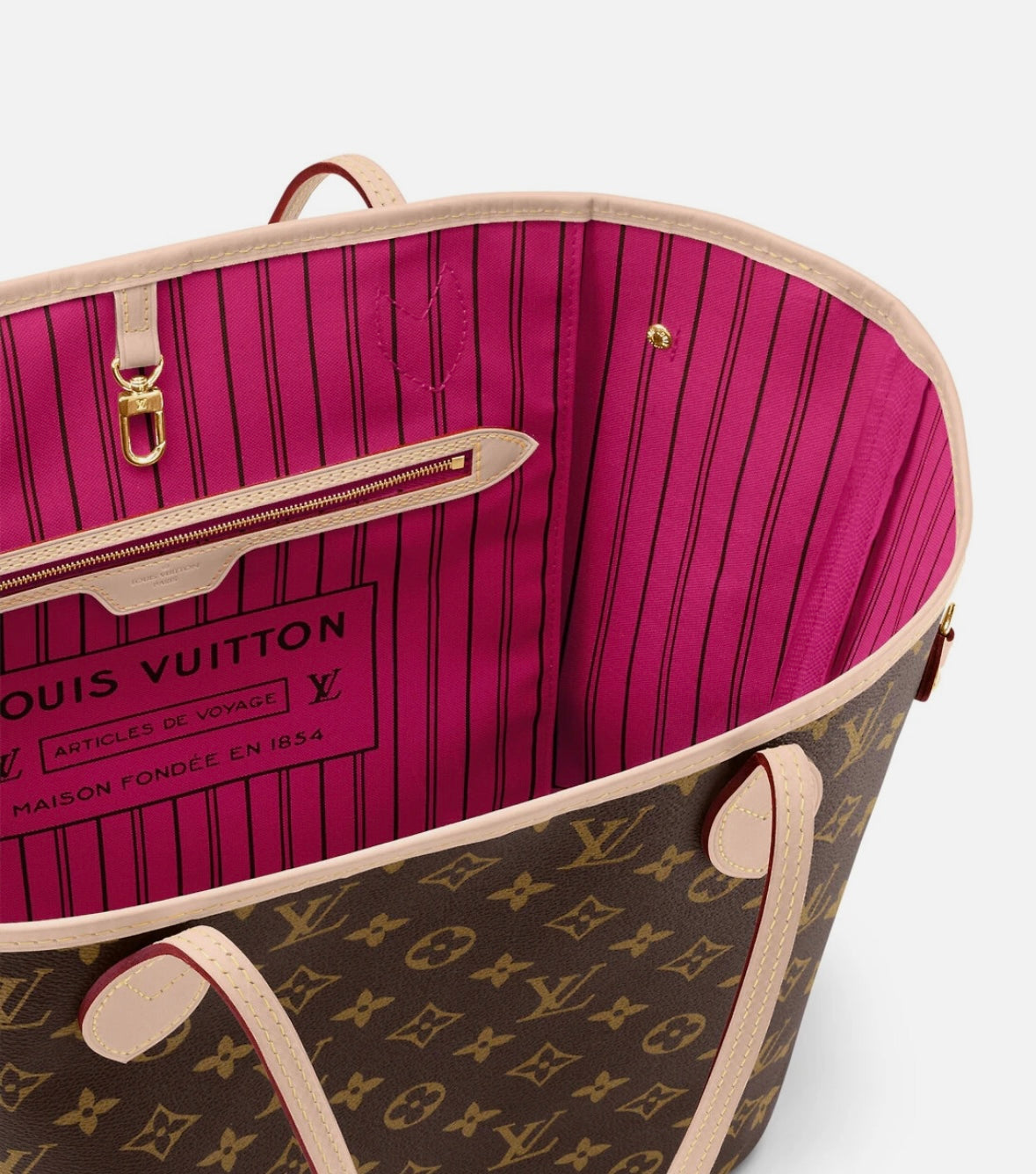Monogramed Double Handle Bag