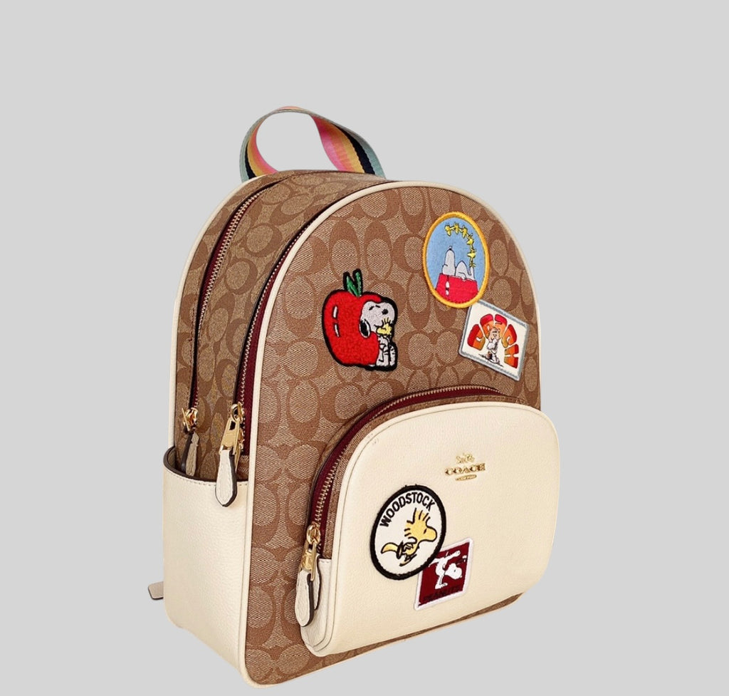 Peanuts Court Backpack in Signature Canvas