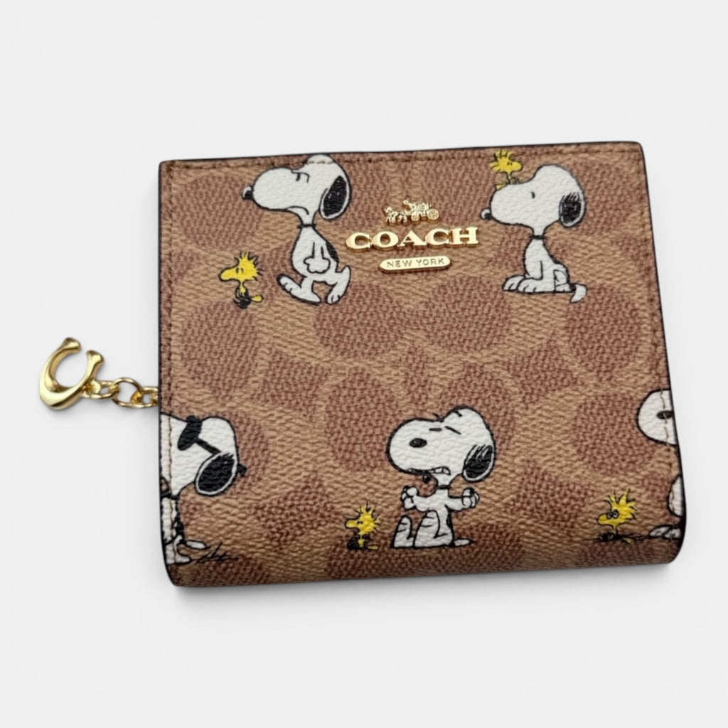 Peanuts Snap Wallet in Signature Canvas