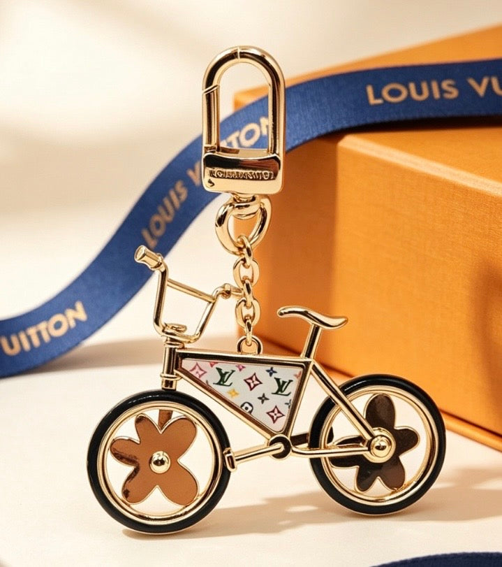 Tyler & Louis Monogram Bike Keychain/Bag Charm
