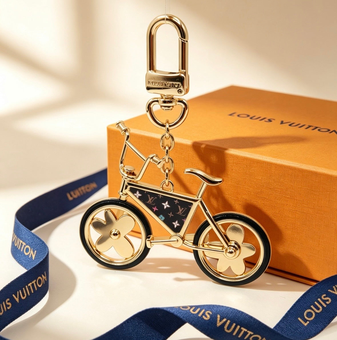 Tyler & Louis Monogram Bike Keychain/Bag Charm