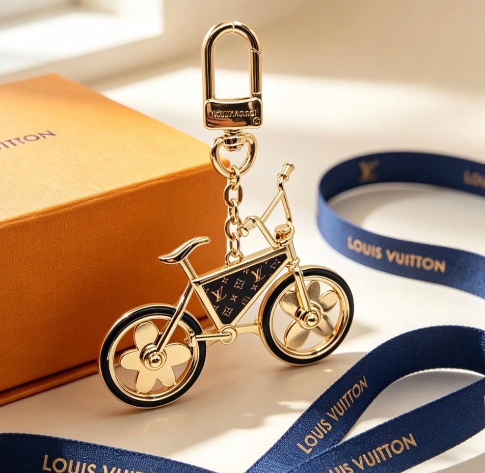 Tyler & Louis Monogram Bike Keychain/Bag Charm
