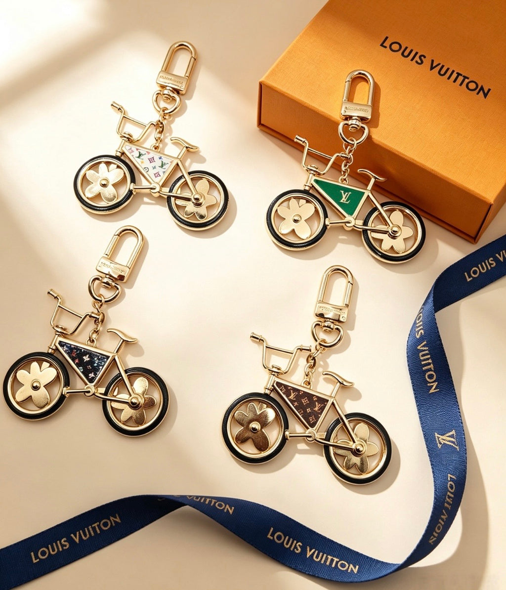 Tyler & Louis Monogram Bike Keychain/Bag Charm