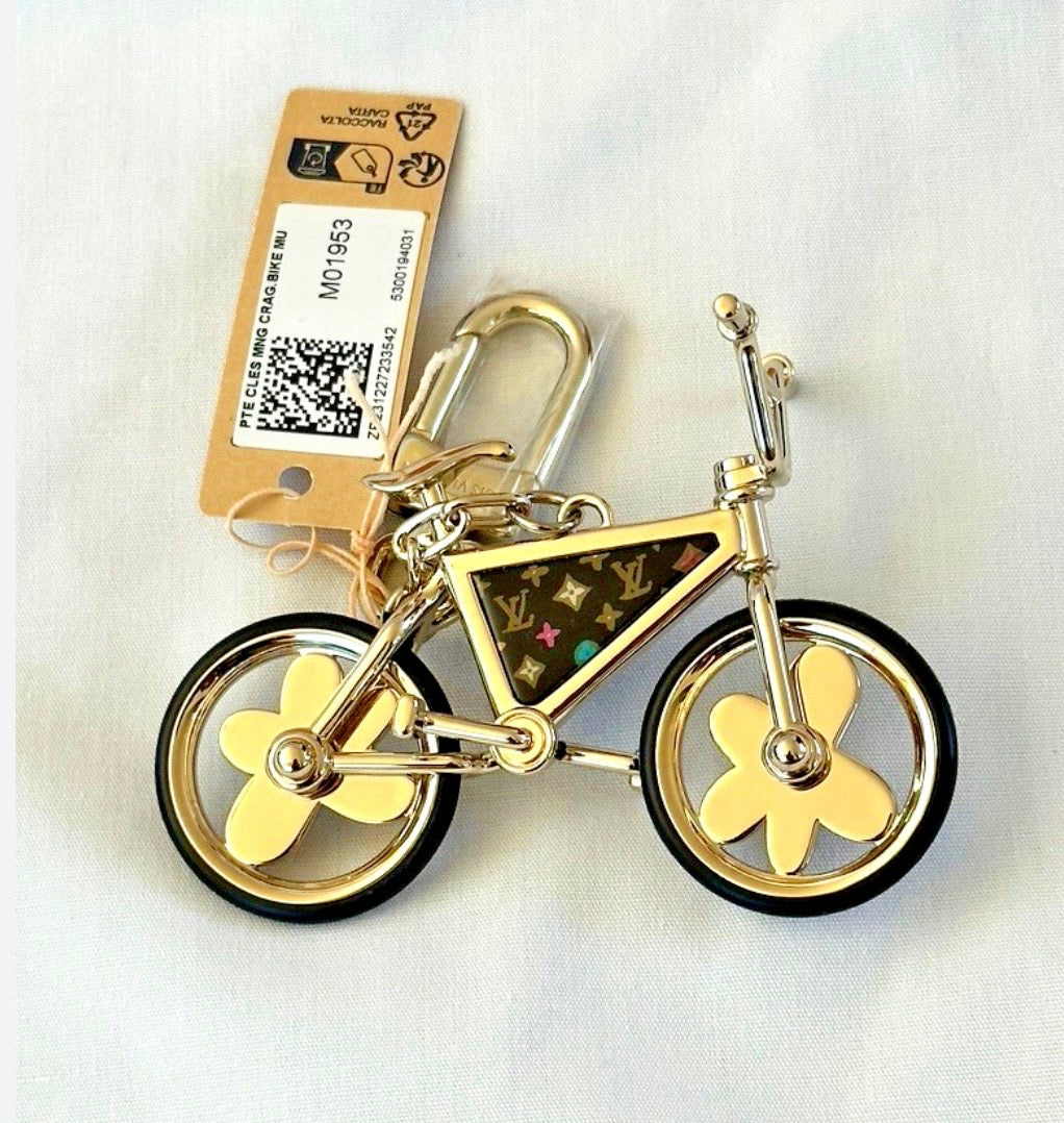 Tyler & Louis Monogram Bike Keychain/Bag Charm