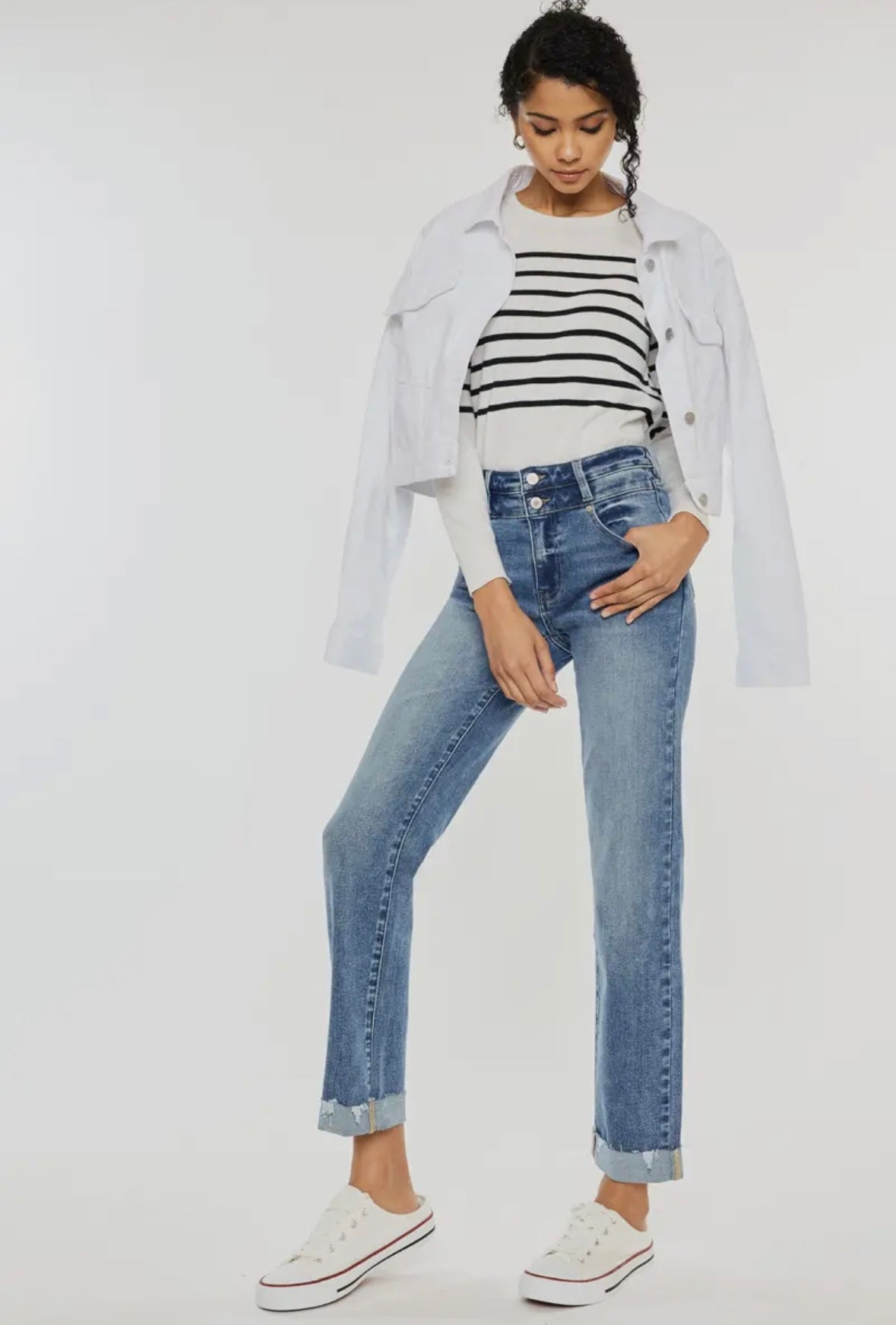 KanCan High Rise Slim Straight Jeans