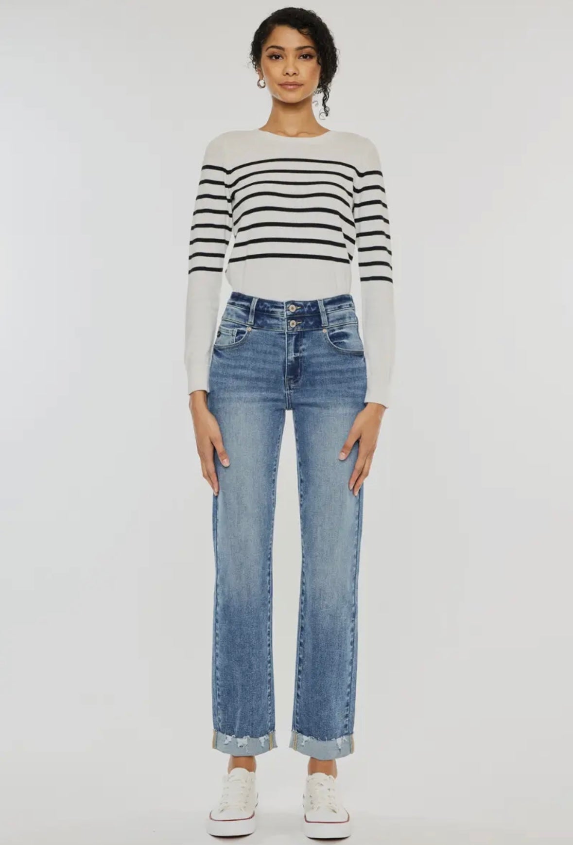 KanCan High Rise Slim Straight Jeans