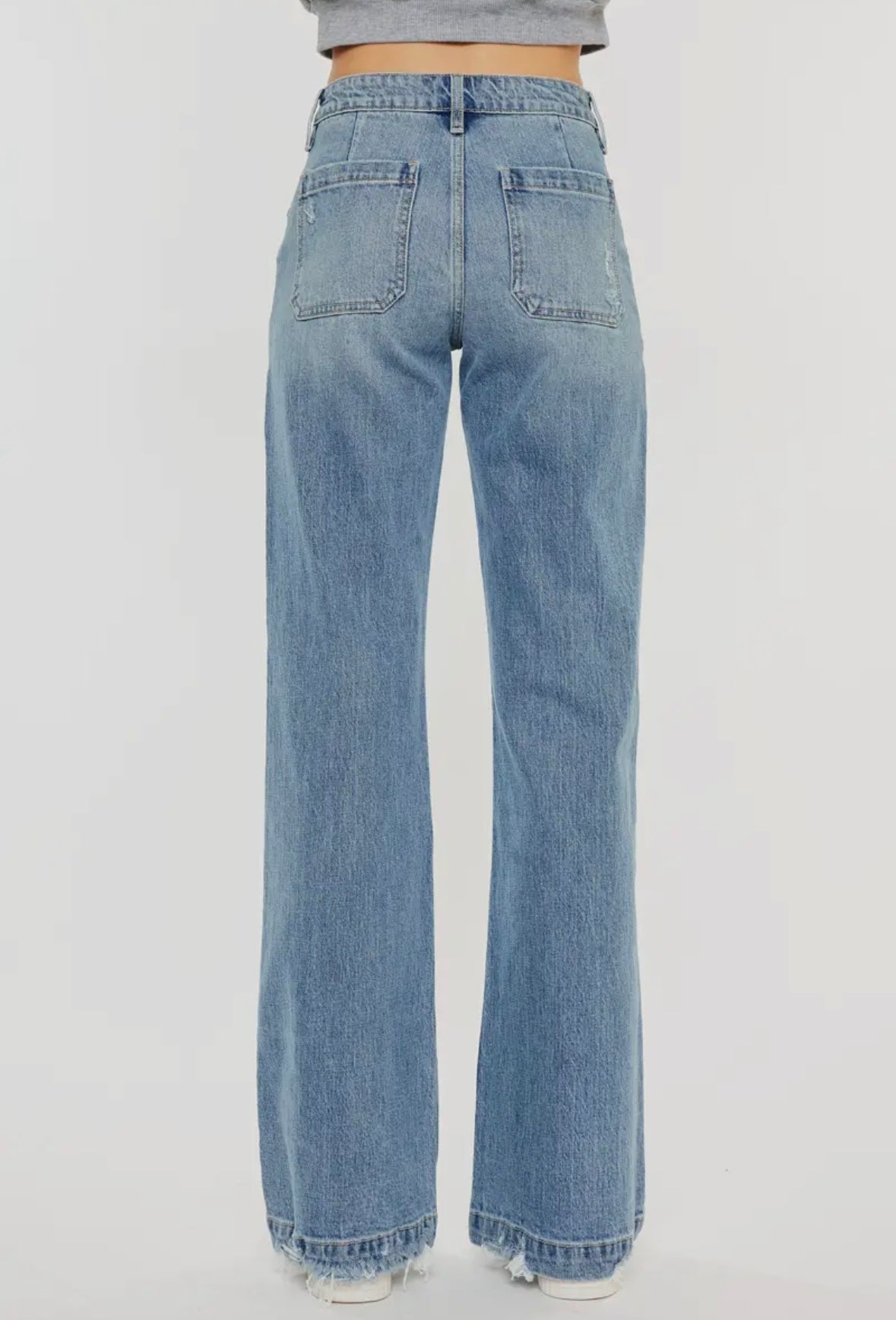 KanCan High Rise Wide Flare Jeans