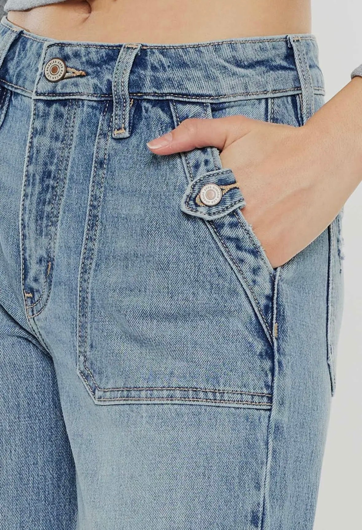 KanCan High Rise Wide Flare Jeans