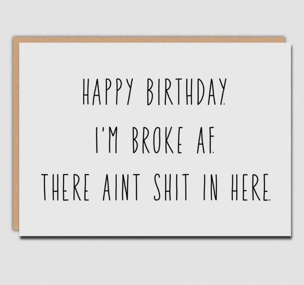 Birthday Card Set of 4