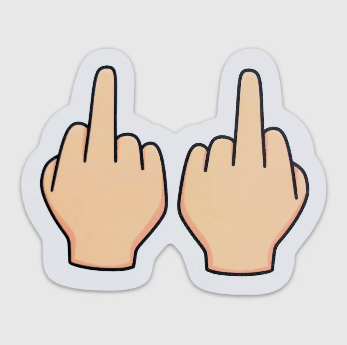 Middle Fingers Vinyl Sticker