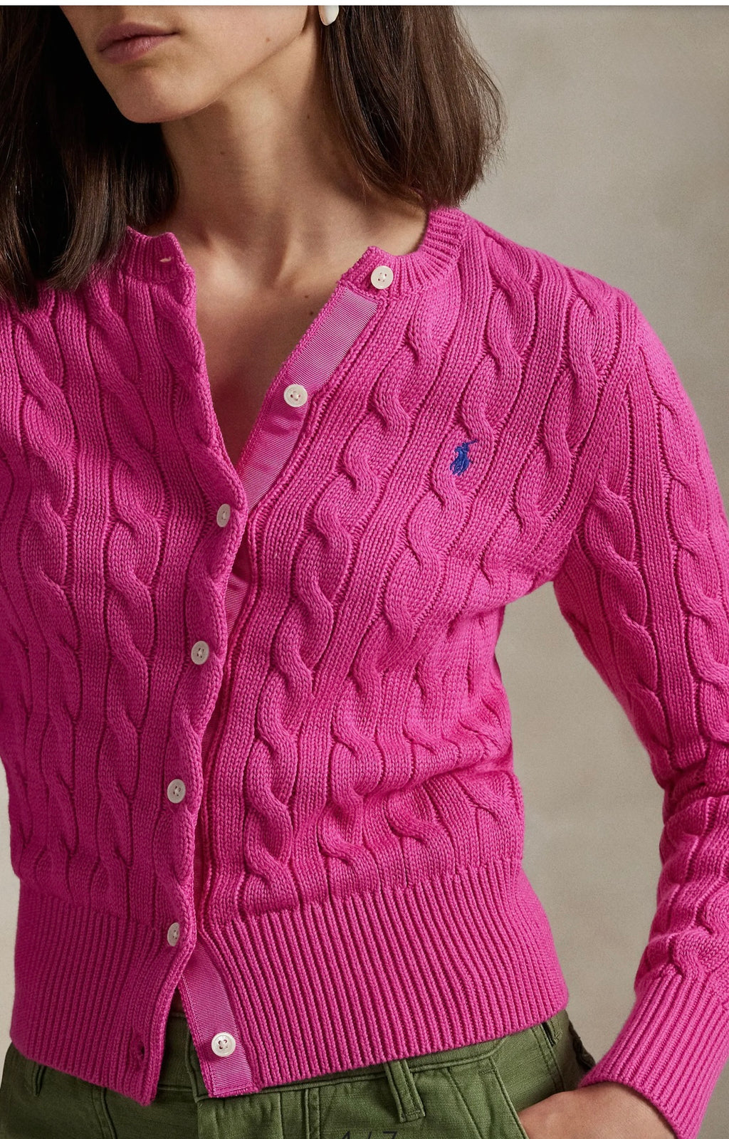 Fine Ribbed Cardigan Sweater