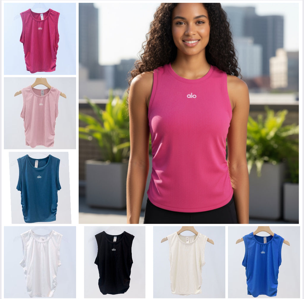 Ribbed En Pointe Tank by ALO