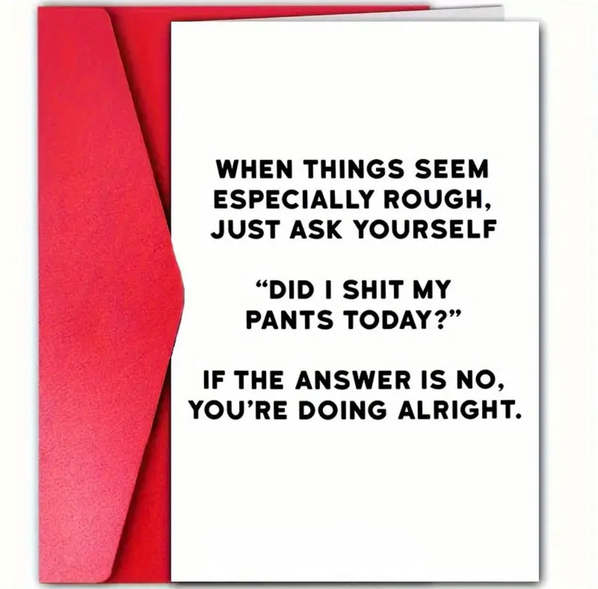 "When Things Seem Rough" Greeting Card