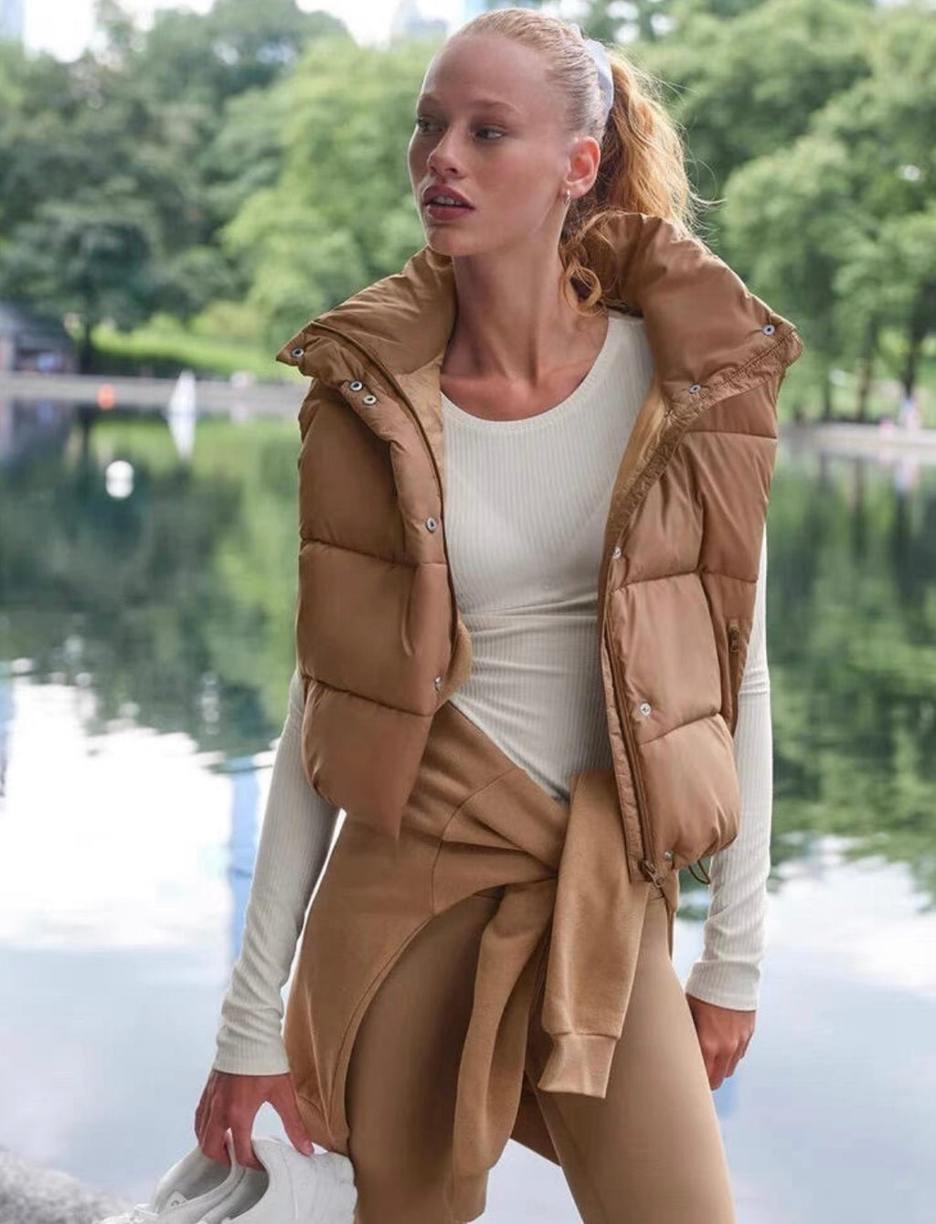 Gold Rush Puffer Vest by ALO