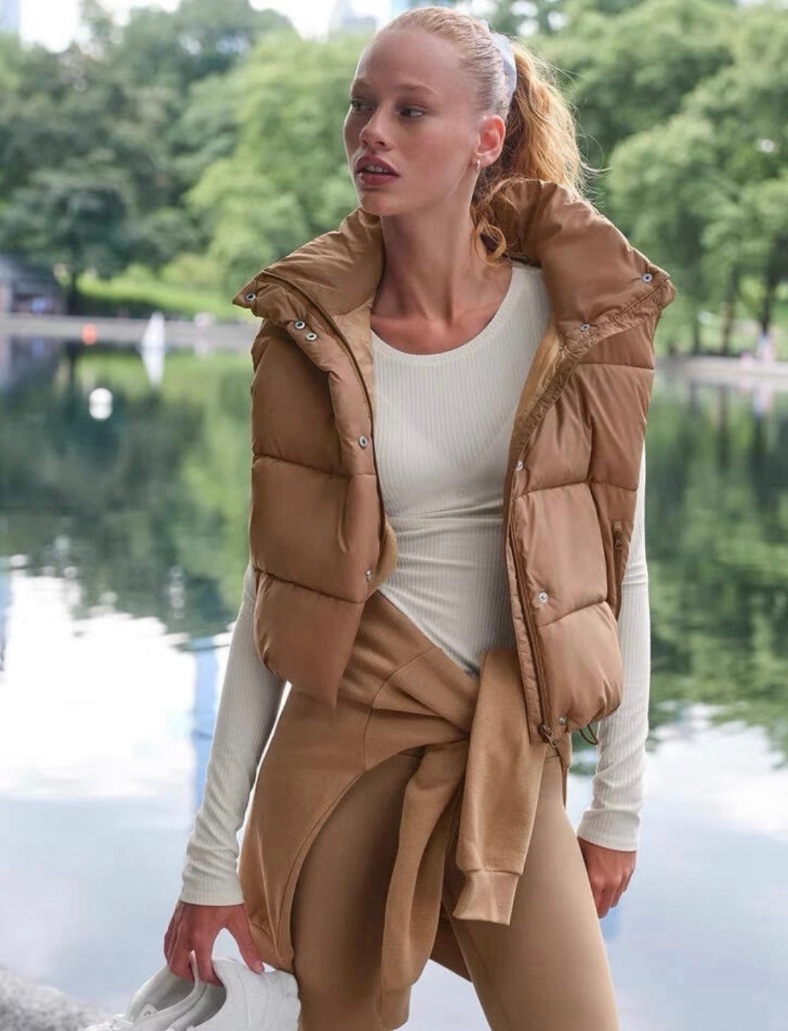 Gold Rush Puffer Vest by ALO