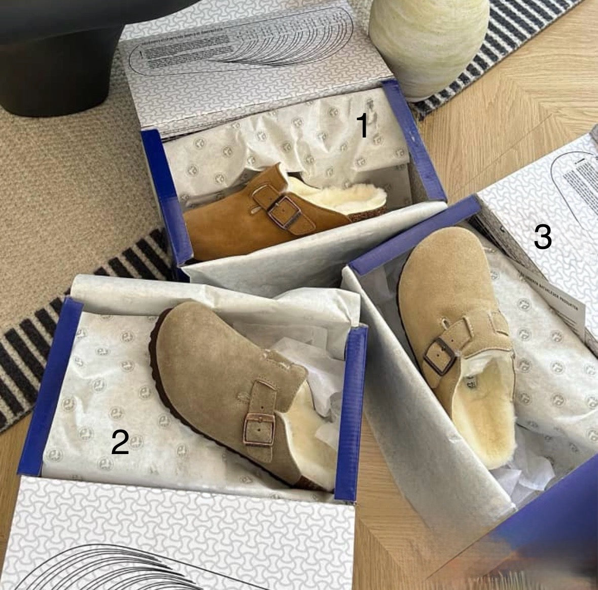 Birks Boston Shearling Clogs