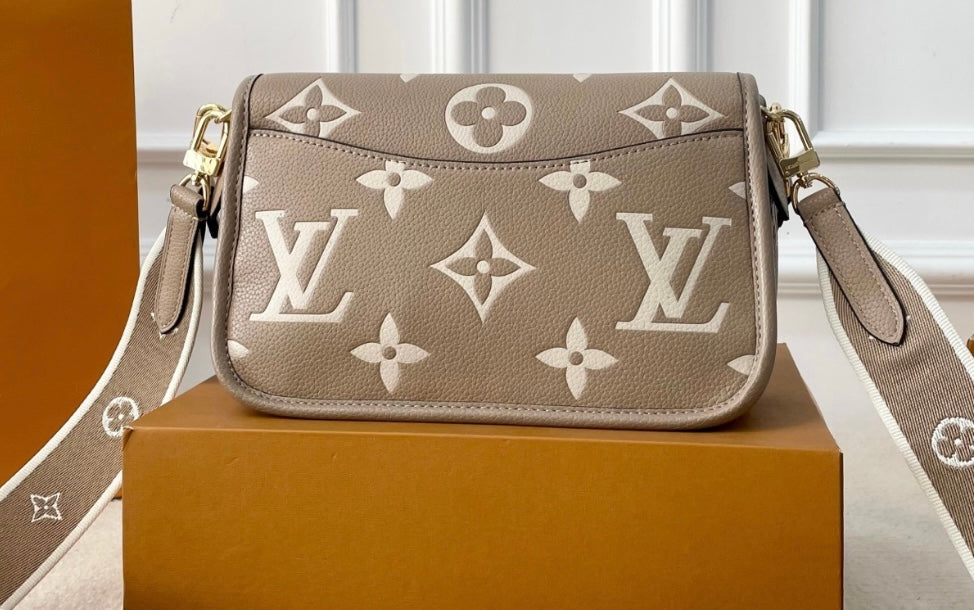 Monogram Embossed Messenger Bag