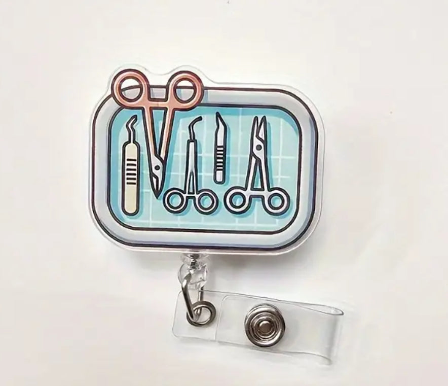 Surgical Tray  Badge Reel