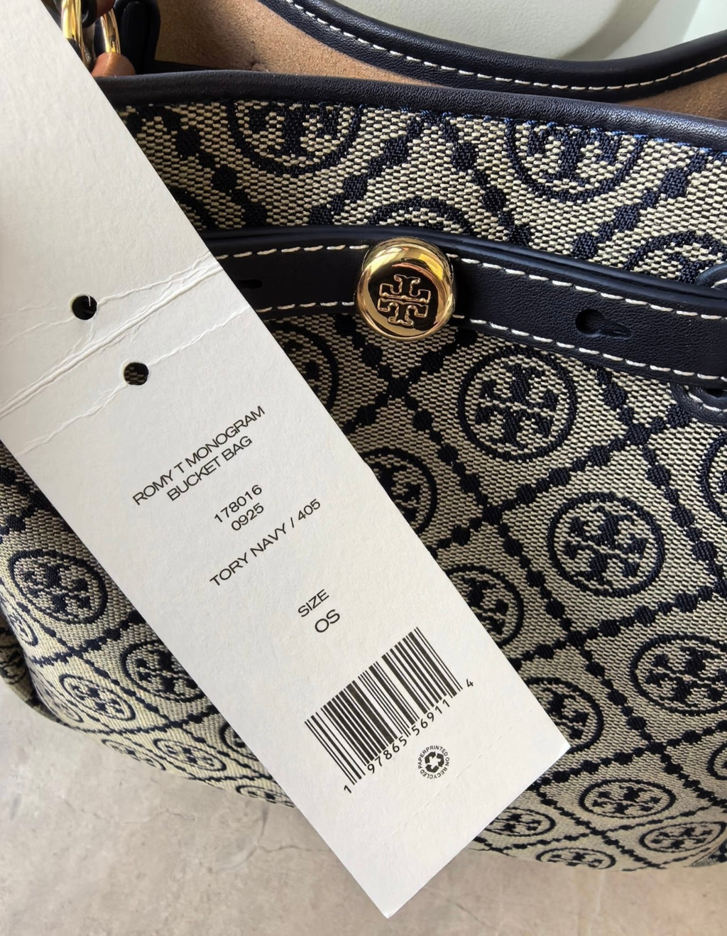 T Monogram Romy Bucket Bag