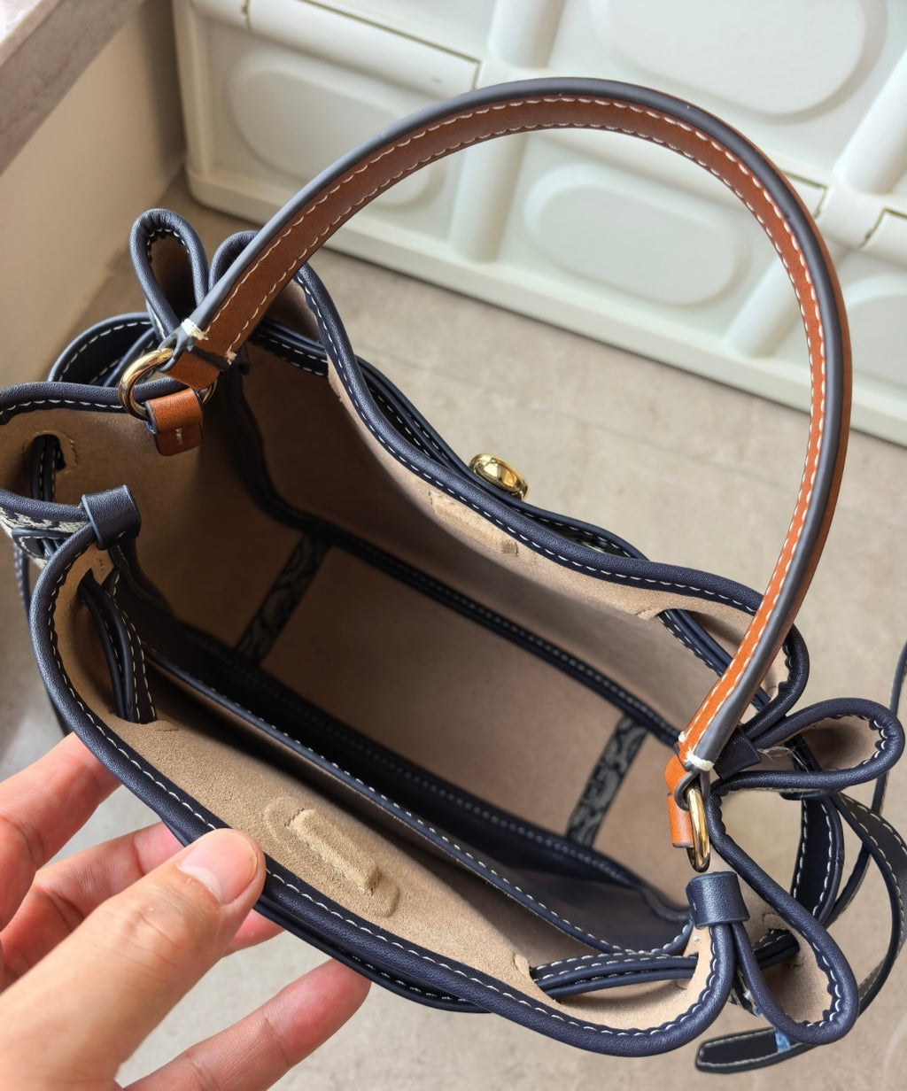 T Monogram Romy Bucket Bag