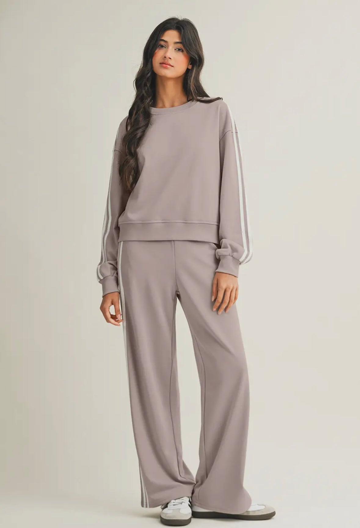 Varsity Striped Jumpsuit Set