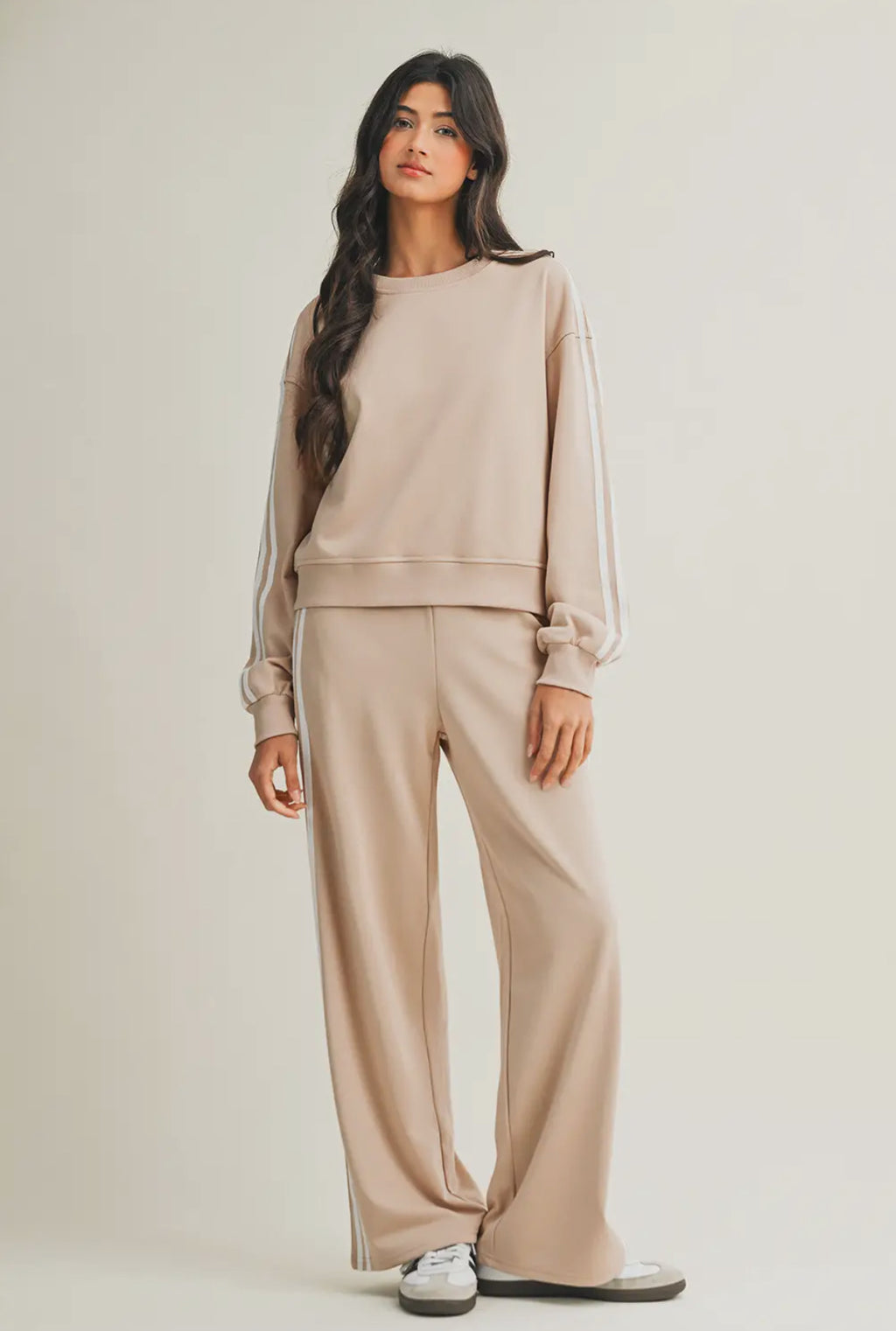 Varsity Striped Jumpsuit Set