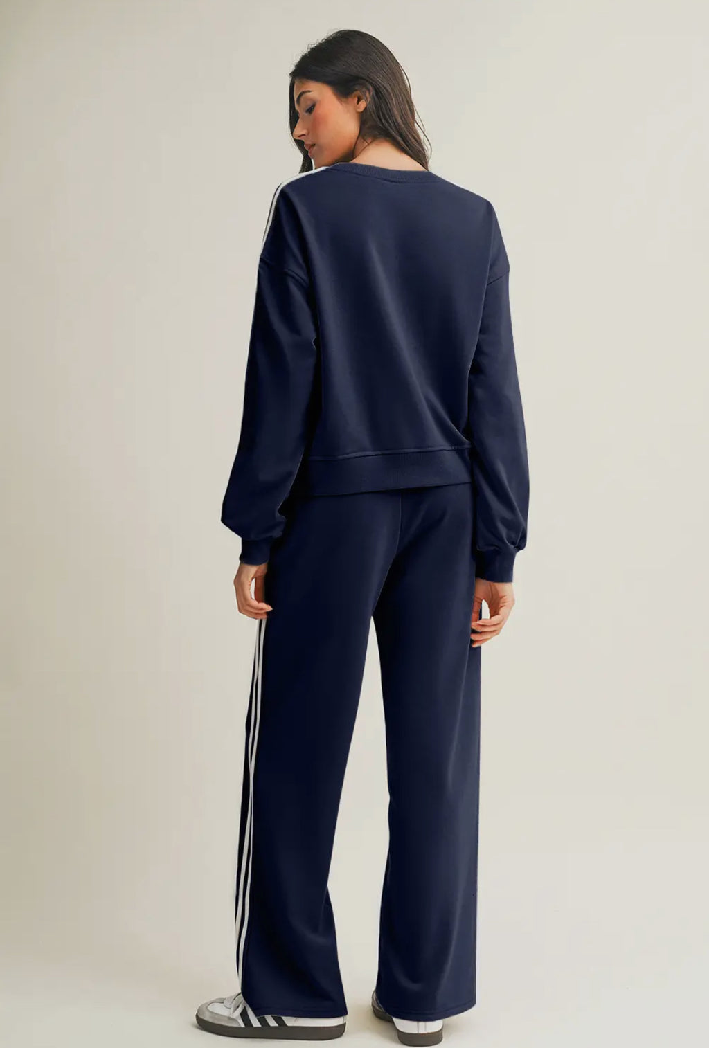 Varsity Striped Jumpsuit Set