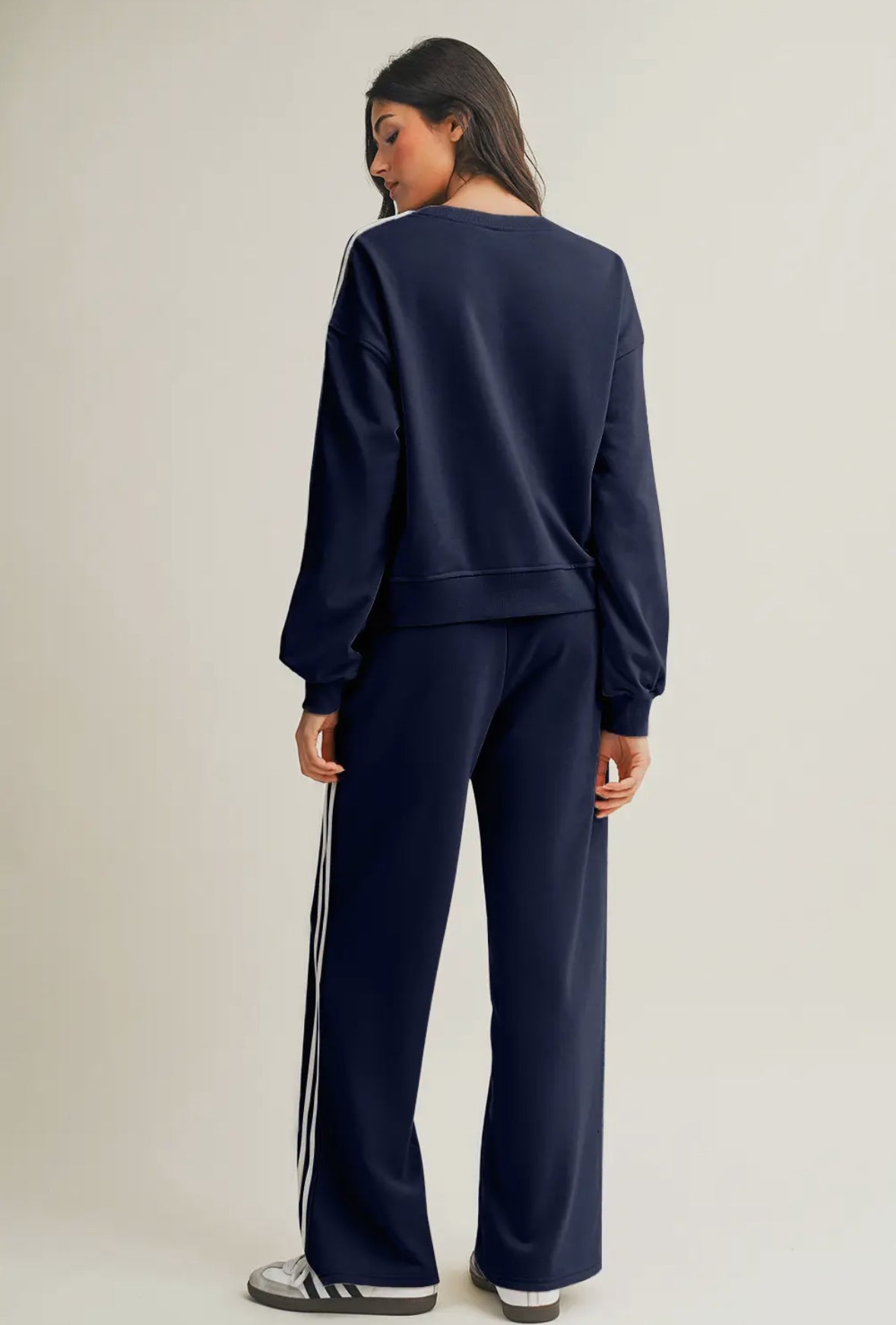 Varsity Striped Jumpsuit Set