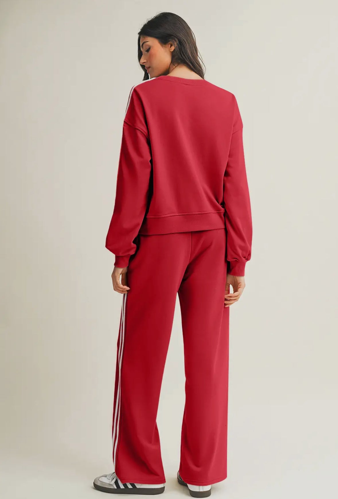 Varsity Striped Jumpsuit Set