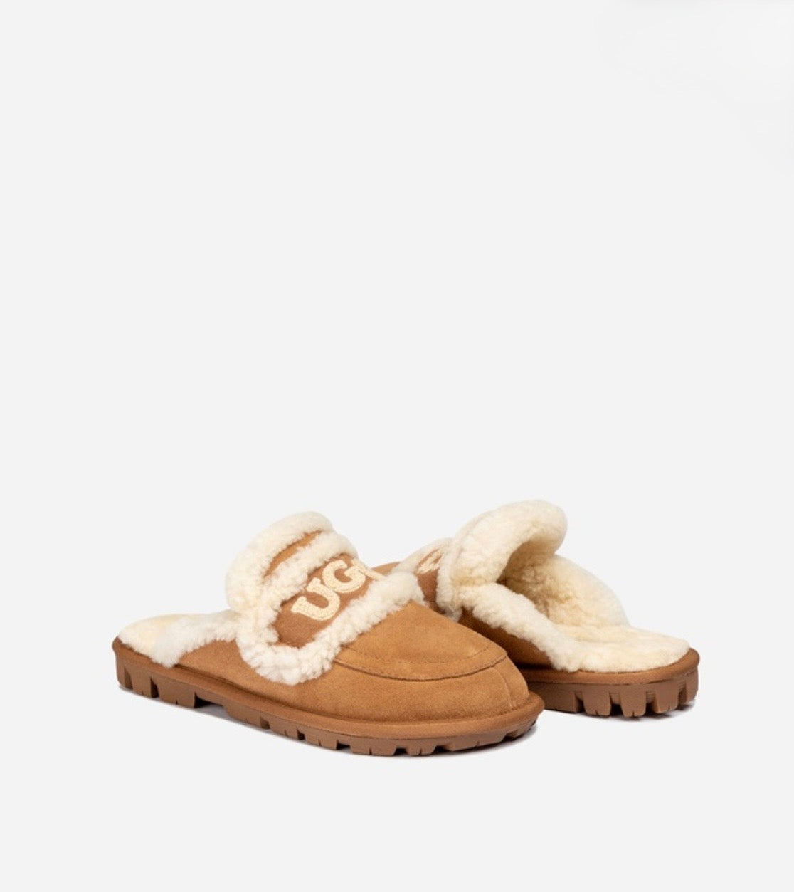 Violet Shearling Slippers