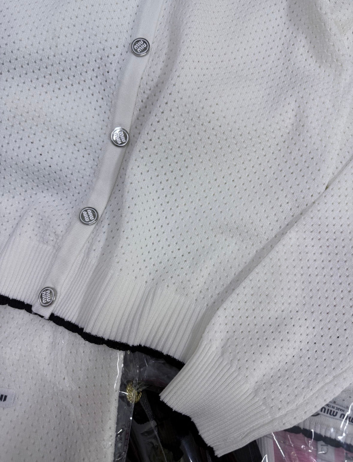 White Cardigan Sweater
