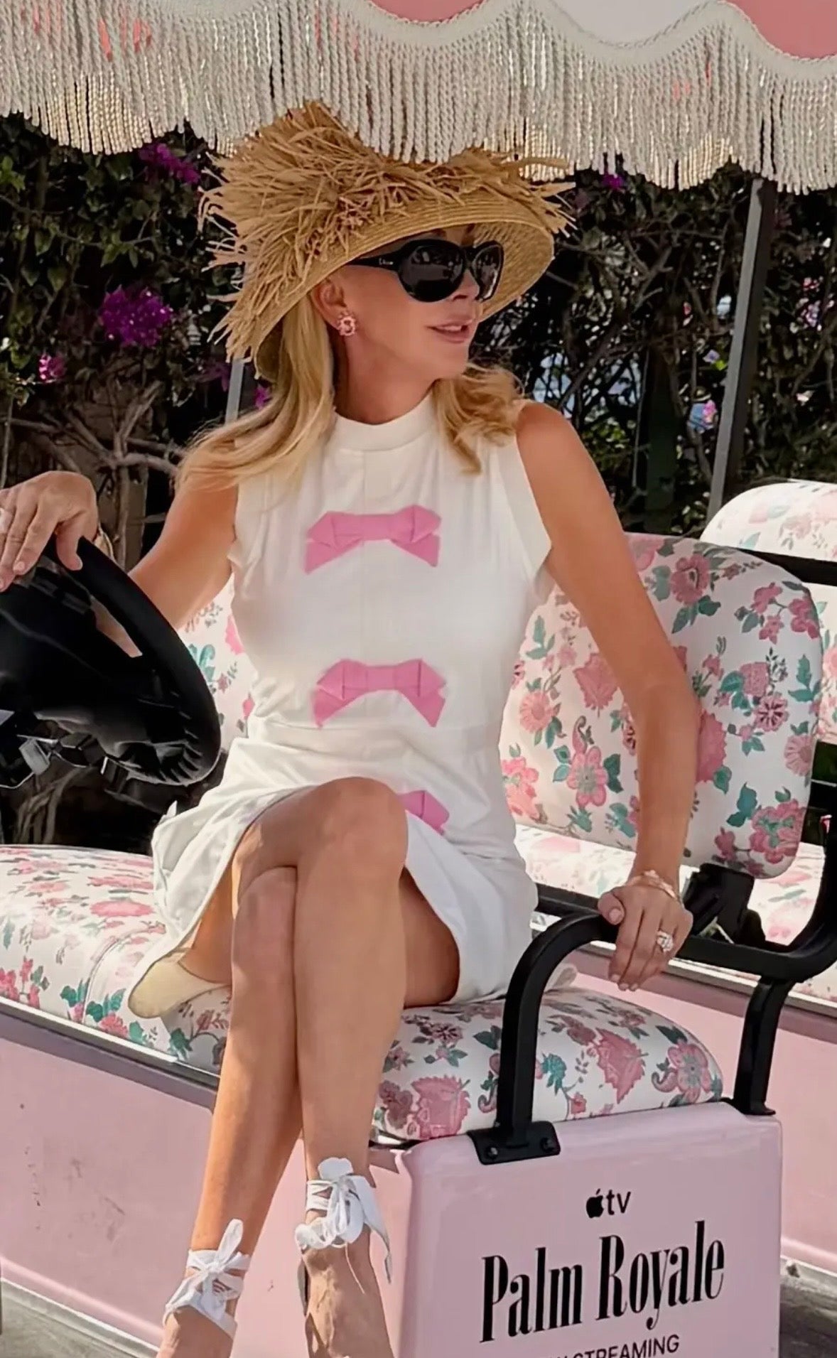 The Resort Pink Bow Dress