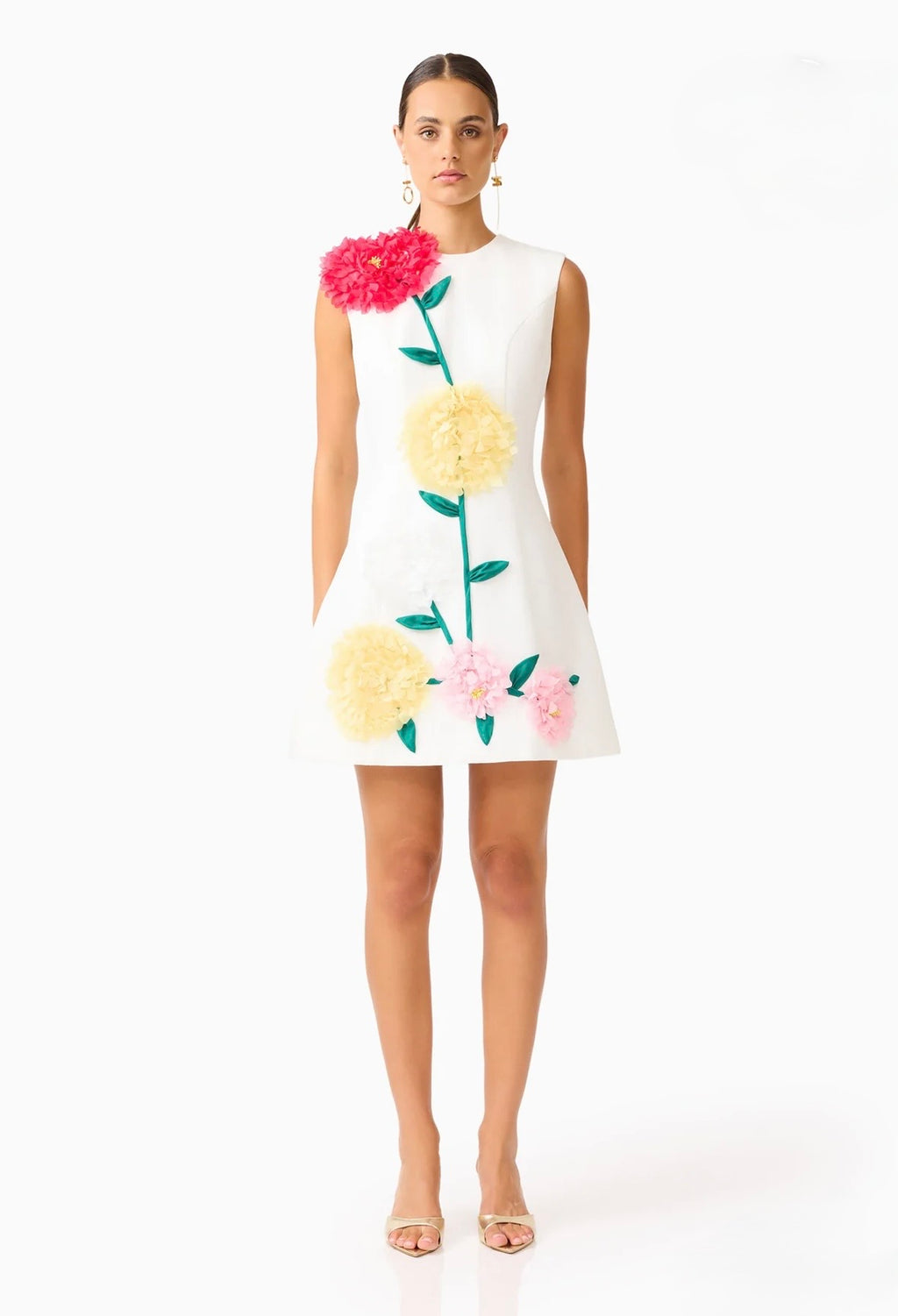 Buttercup Embroidered Mini Dress