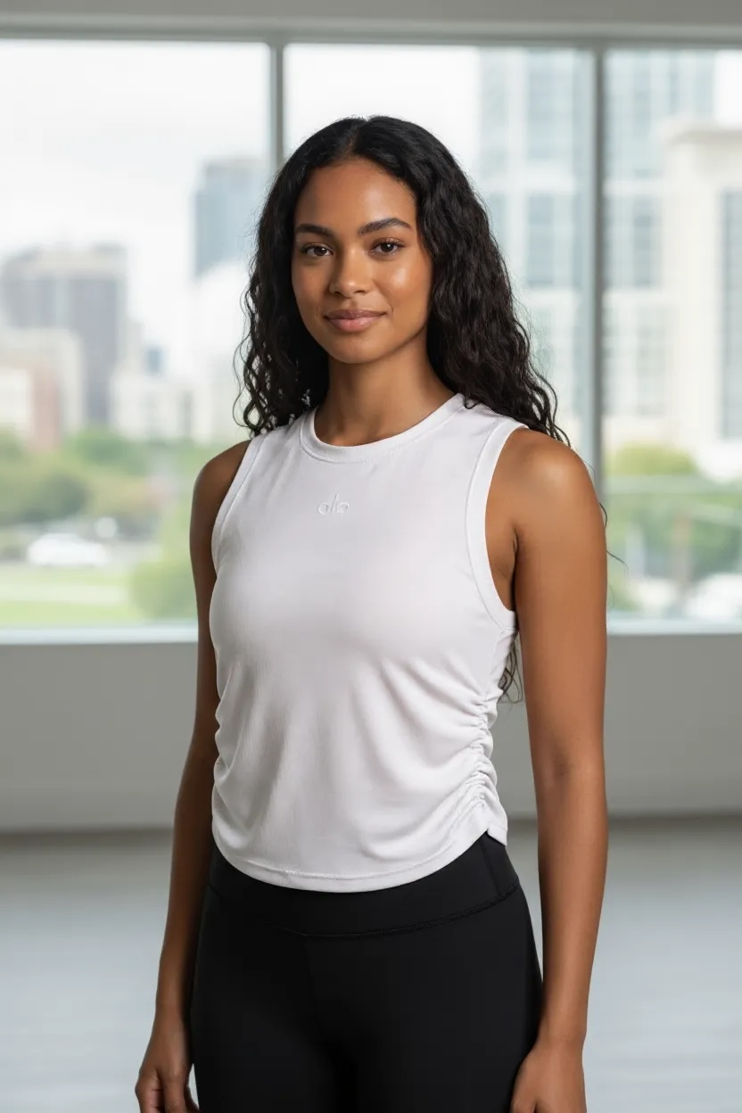 Ribbed En Pointe Tank by ALO