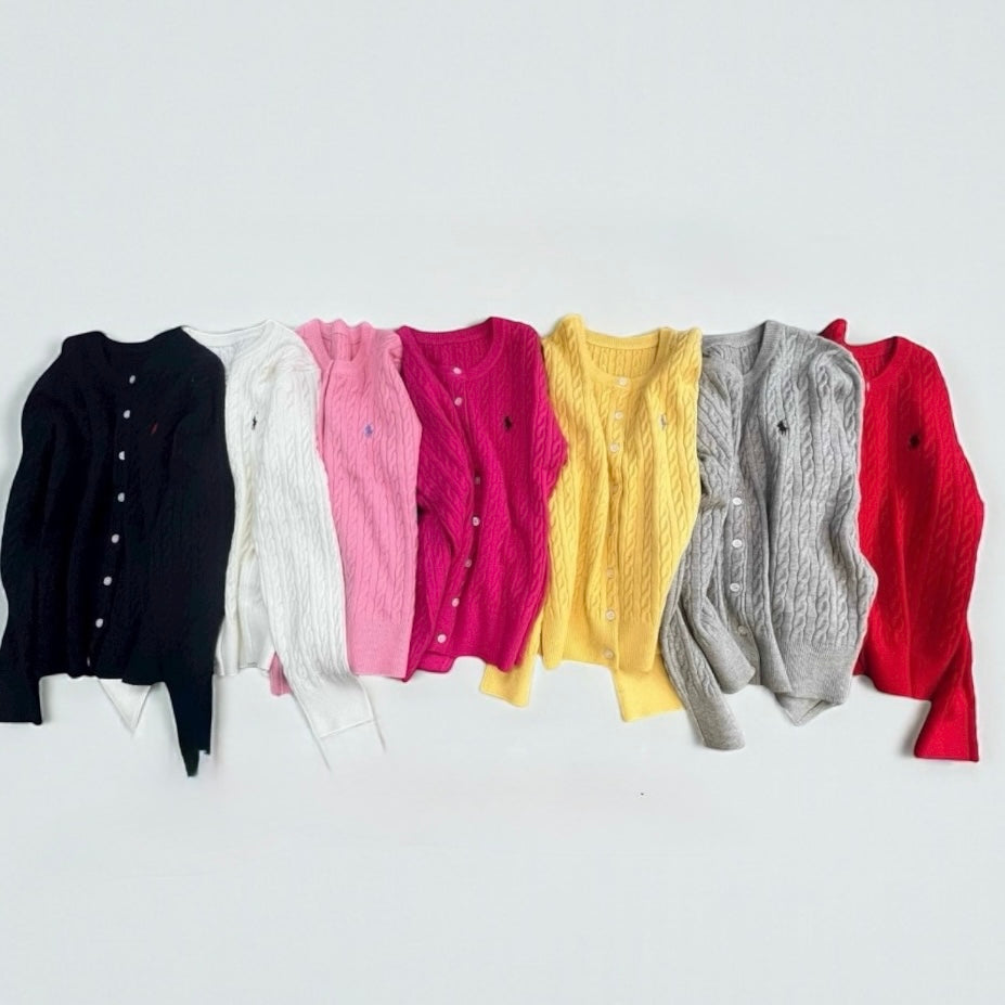 Fine Ribbed Cardigan Sweater