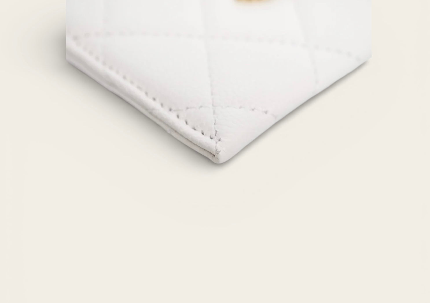 White & Gold Lettered Card Holder